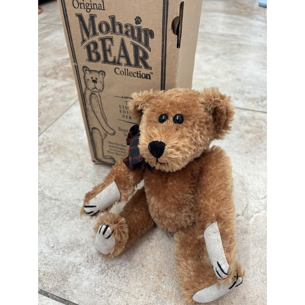 Boyds Theodore B Bearington Mohair Bear Limited Edition #10355 Jointed Box COA